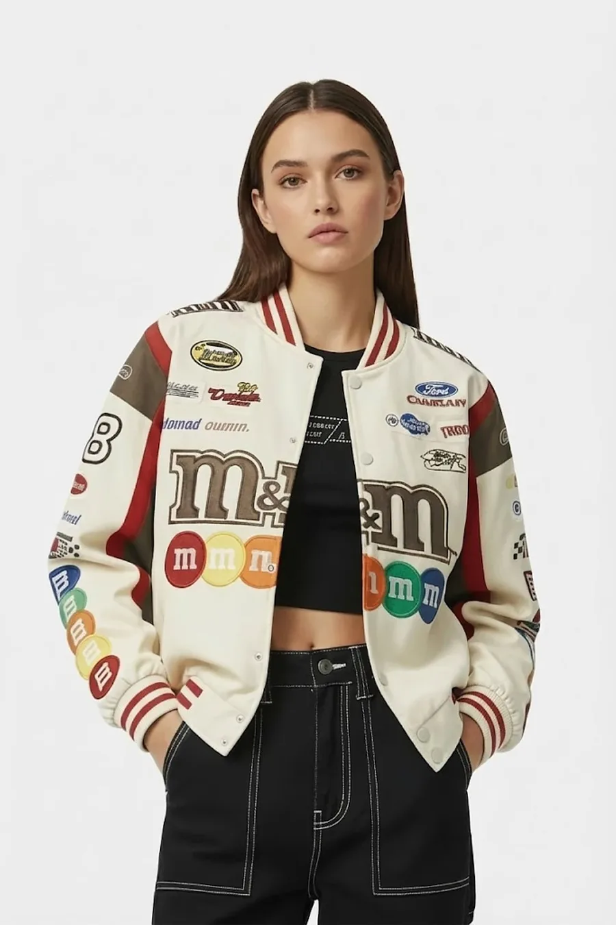 Veste m&ms Streetwear Unisexe Style Y2K Élégant et Confortable - 2
