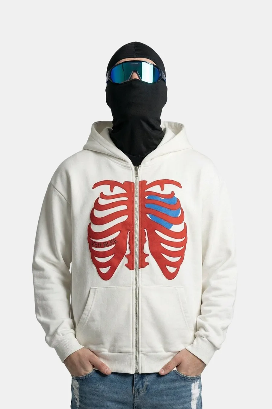 Veste Hoodie Maison Y2k Squelette Cœur - Unisexe & Confortable - 2