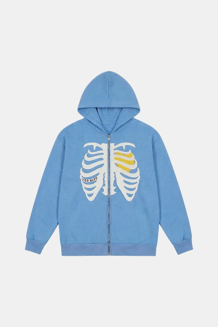Veste Hoodie Maison Y2k Squelette Cœur - Unisexe & Confortable - 4