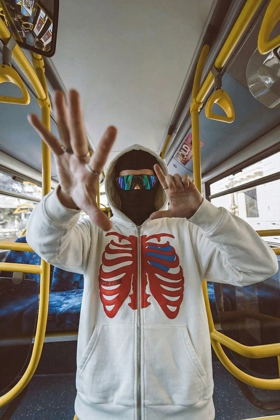 Veste Hoodie Maison Y2k Squelette Cœur - Unisexe & Confortable - 5